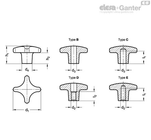 DIN 6335-GG-50-M12-E