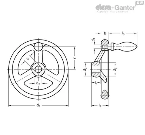 DIN 950-AL-140-K16-D