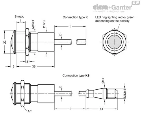 GN 3310-W-RG-2-KS-0,25