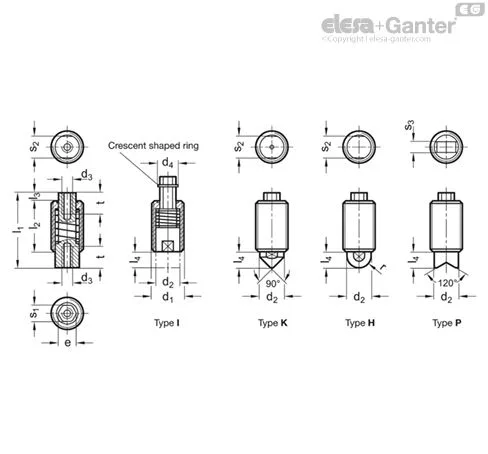 GN 513-M12X1,5-K-1