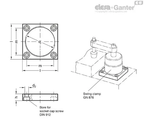 GN 876.1-ST-M50X1,5-45