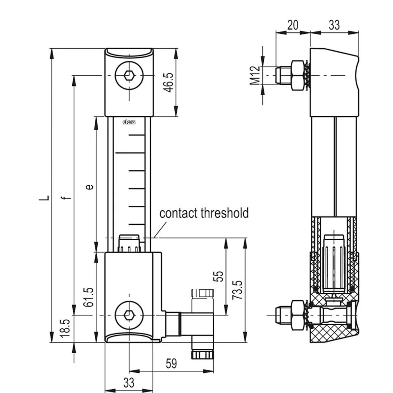HCK.176-SST316-M12-NBR-PC-P-E-NO