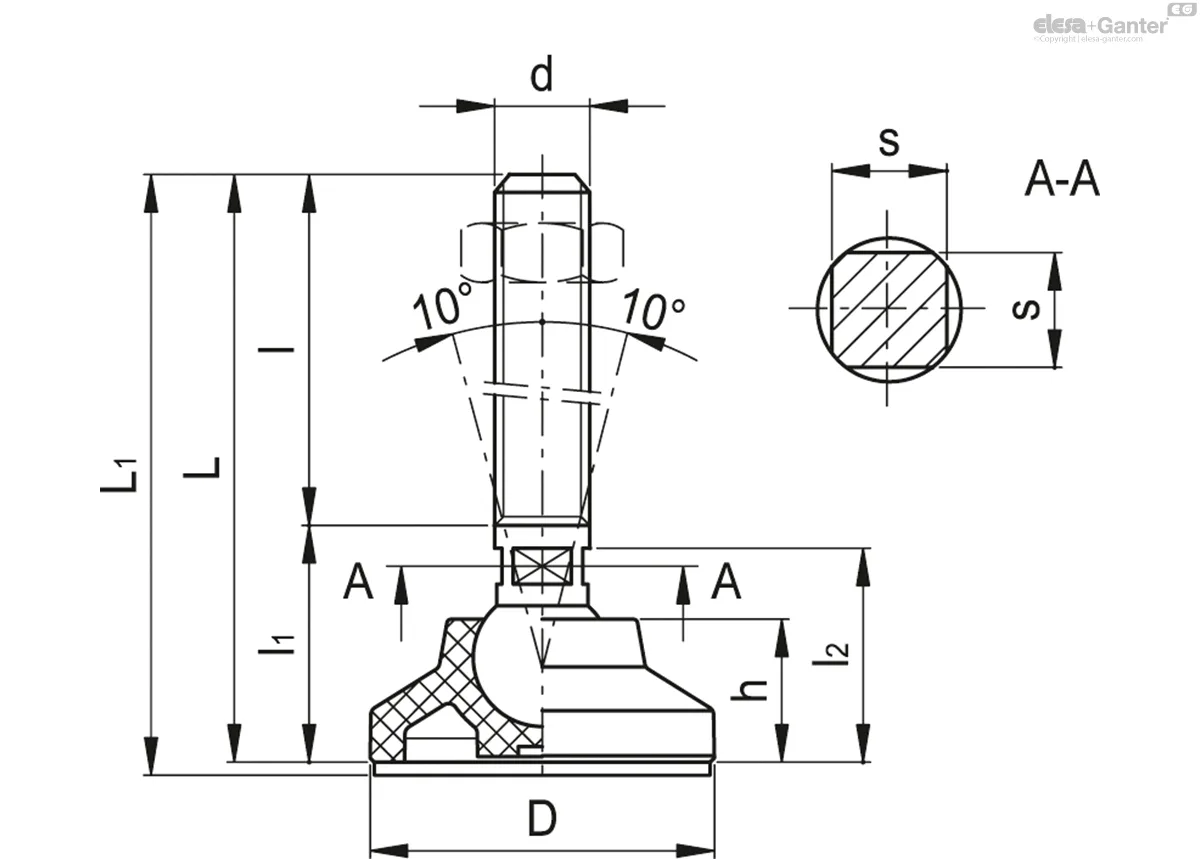 LSQ.A-25-8,5-AS-SST-M8X48-VD