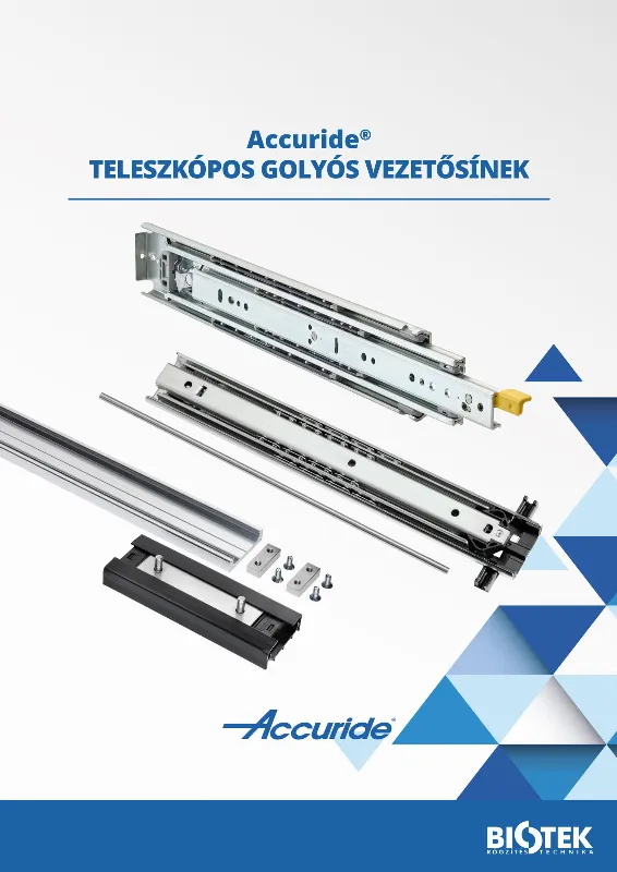 Accuride - teleszkópos golyós vezetősínek - termékismertető (HUN)