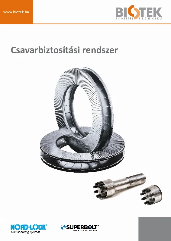 Nord-Lock - csavarbiztosítási rendszer