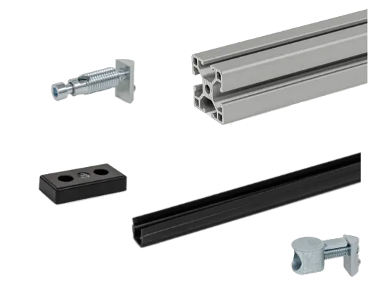 Aluminium profiles and accessories