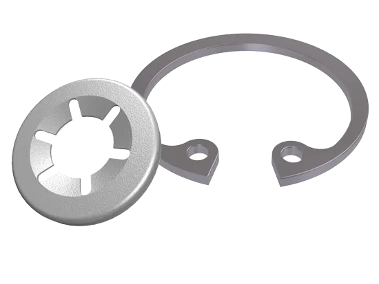 Seeger-rings and Starlock fasteners