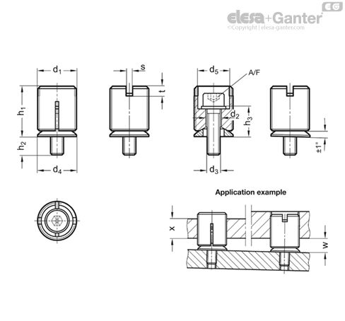 GN 355-M24X1,5-9-ST