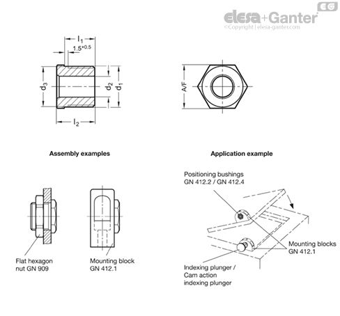 GN 412.2-M16X1,5-B10,2 GN 412.2-M16X1,5-B10,2