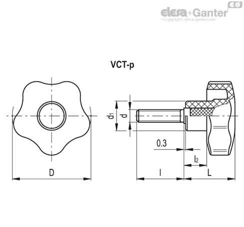 VCT.40 p-M8x25-C2